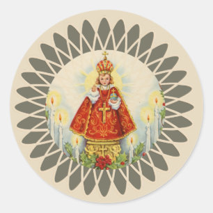 Sticker Rond Jésus de Prague