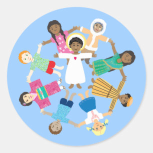 Sticker Rond Jésus est amour