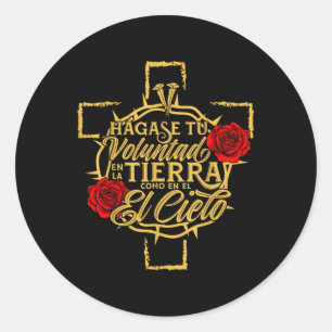 Sticker Rond Jésus Est Le Roi Yeshua Religieux Bible Chrétienne