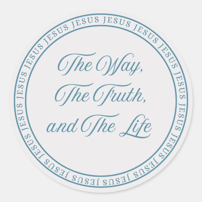 Sticker Rond Jesus - Flush Seal (Devant)