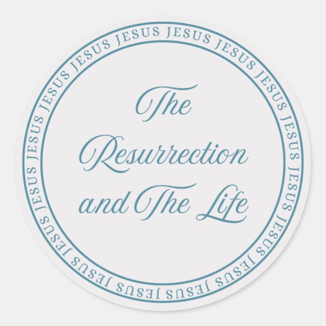 Sticker Rond Jesus - Flush Seal Large (Devant)