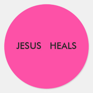 STICKER ROND JÉSUS HEALS
