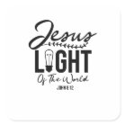 Jésus Lumière Du Monde - Bible Verse