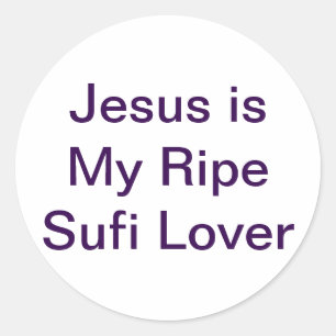 Sticker Rond Jesus Ripe Sufi Lover Jeff Hankamer Artjunkhaus