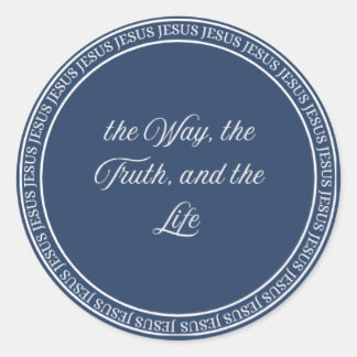 Sticker Rond Jésus - Sceau de chasse petit