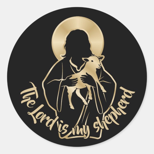 Sticker Rond Jesus Shepherd (Devant)