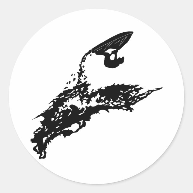 Sticker Rond Jet ski grand saut (Devant)
