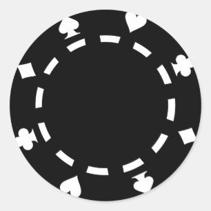 Sticker Rond Jetons de poker