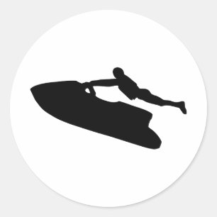 Sticker Rond Jetski