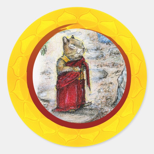 STICKER ROND JETTE LE MOINE (Devant)