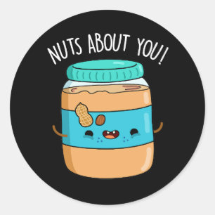 Sticker Rond Jeu à propos de vous amusant tourte de beurre d'ar