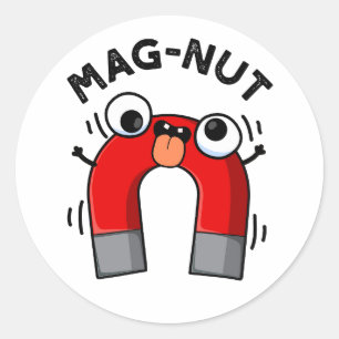 Sticker Rond Jeu d'amant amusant noix de mag