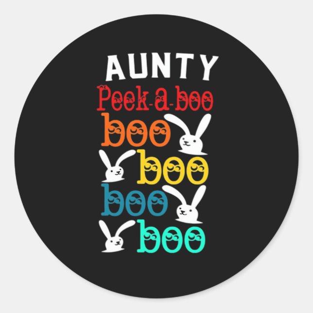 Sticker Rond Jeu De Gros Bunny Pour Enfants Nouveautés Adultes (Devant)