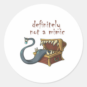 Sticker Rond Jeu de rôle Rpg Mimic mème plaisanter Fiançailles 