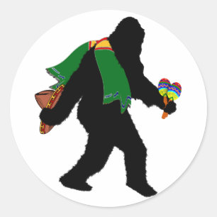 Sticker Rond Jeu de Squatching avec Serape