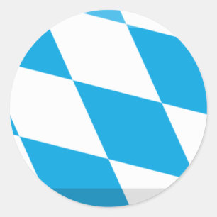 Sticker Rond Jeu Drapeau Bayern