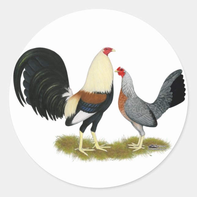 Sticker Rond Jeu gris Paire (Devant)