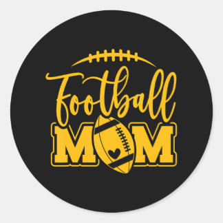 Sticker Rond Jeu Jour Bleu et Jaune Lycée Football