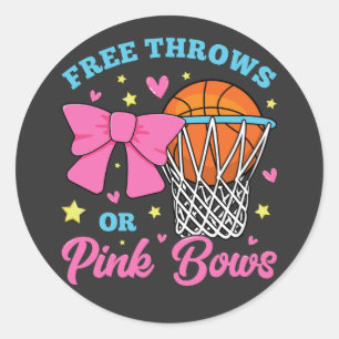 Sticker Rond Jeu libre ou vaches roses