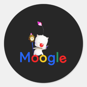 Sticker Rond Jeu Retro Kawaii Jeu Vidéo Moogle Kupo Gamer 2