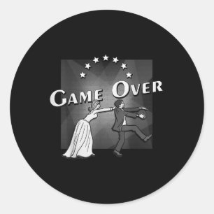 Sticker Rond Jeu Sur, Mariage, Mariage, Mariée Et Groom, Gif