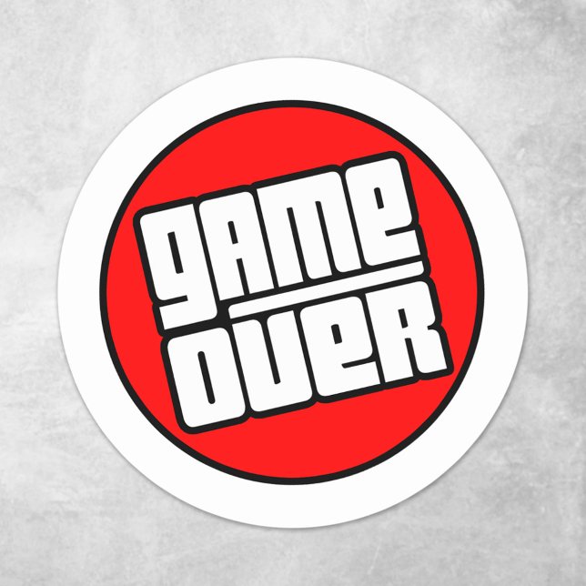 Sticker Rond Jeu sur - Ordinateur (Créateur téléchargé)