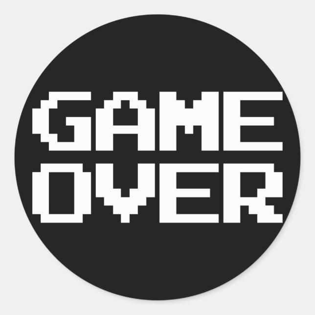 Sticker Rond Jeu terminé (Devant)