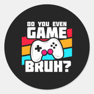 Sticker Rond Jeux Vidéo - Jeu De Console Pc - Jeu Vidéo Drôle