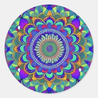 Sticker Rond Jewel Mandala