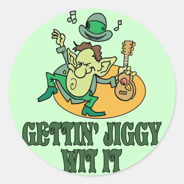 Sticker Rond Jiggy Avec Ça (Devant)