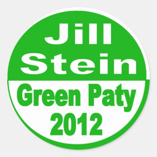 Sticker Rond Jill Stein à la présidence Parti Vert 2012