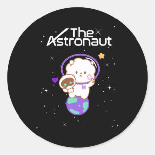 Sticker Rond Jin Wootteo L'astronaute K-Pop