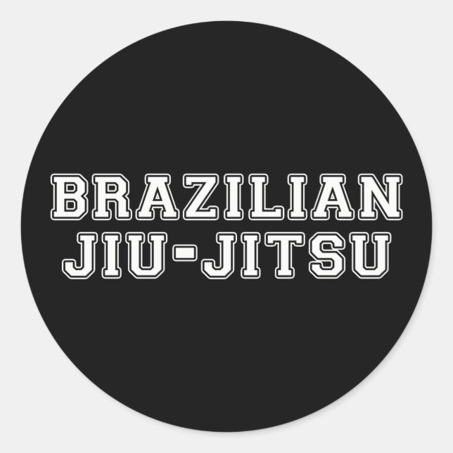 Sticker Rond Jiu Jitsu (Devant)