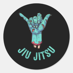 Sticker Rond Jiu-Jitsu Bjj Hang Loose Shaka