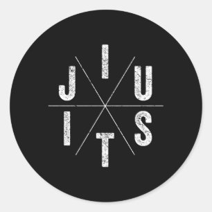 Sticker Rond Jiu Jitsu Bjj Jiu Jitsu