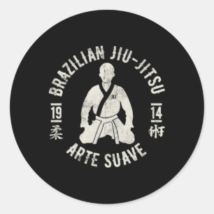 Sticker Rond Jiu Jitsu Et Suave Oss Bjj