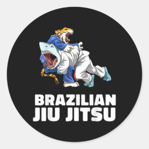 Sticker Rond Jiu Jitsu Shark Jiu-jitsu brésilien MMA Grappling