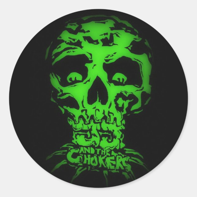 Sticker Rond JJ et The Chokers (Devant)