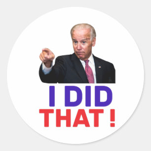 Sticker Rond joe bid that - funny meme saying joe biden