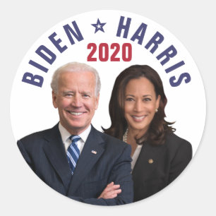 Sticker Rond Joe Biden Kamala Harris 2020 Président Vice Photos
