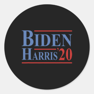 Sticker Rond Joe Biden Kamala Harris Président démocrate libéra