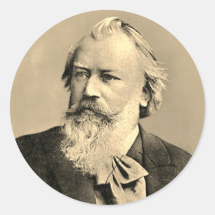 Sticker Rond Johannes Brahms (1889)