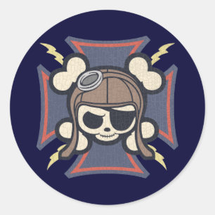 Sticker Rond Johhny Maltese