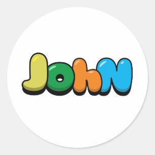 Sticker Rond John