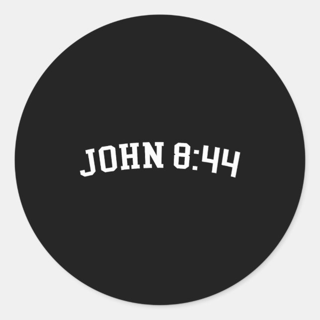 Sticker Rond John 8_44  (Devant)