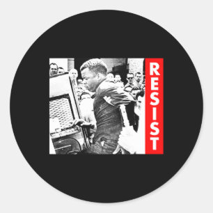 Sticker Rond John Lewis - Résister