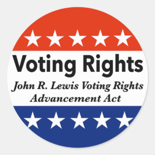 Sticker Rond John R. Lewis Loi sur l'avancement des droits de v
