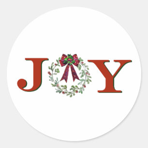Sticker Rond Joie Avec La Couronne
