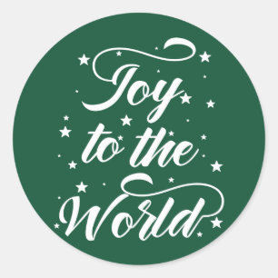 Sticker Rond joie pour le monde Noël