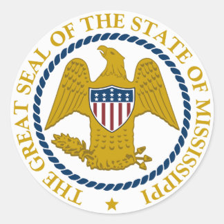 Sticker Rond Joint d'état du Mississippi